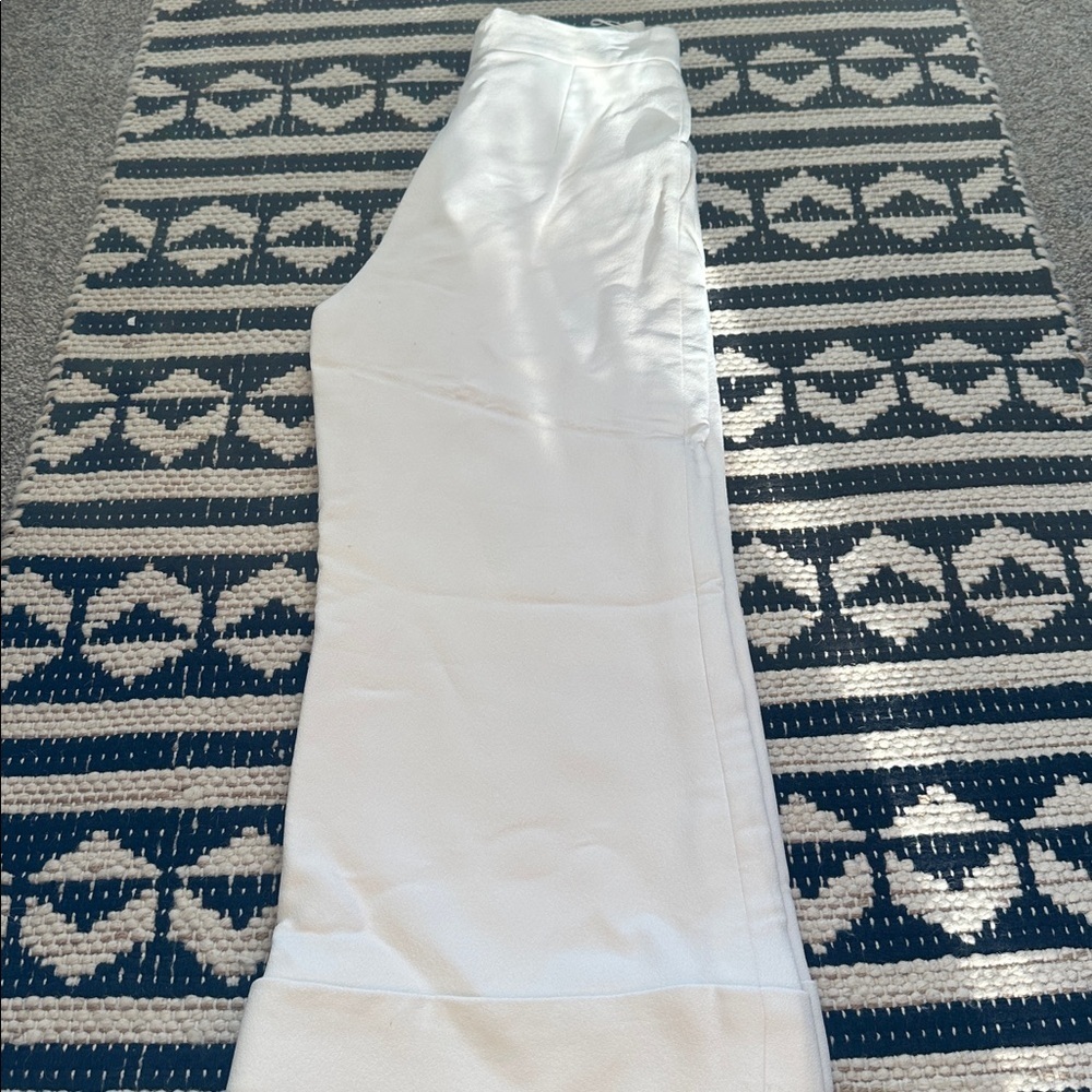 CHANEL White and Blue Wide Leg Pants - Picture 12 of 14
